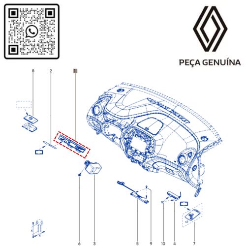 RN 02598R 285902598R Modulo Leitor Cartao Chave Captur 2017 Em Diante -3-